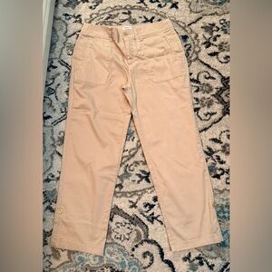 Westport Women’s Cream Color Casual Pants Adjustable Length Sz 8 Cotton Nylon